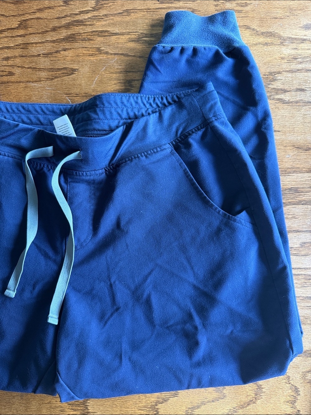 Figs Navy Blue Drawstring Scrub Joggers